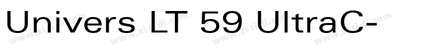 Univers LT 59 UltraC字体转换